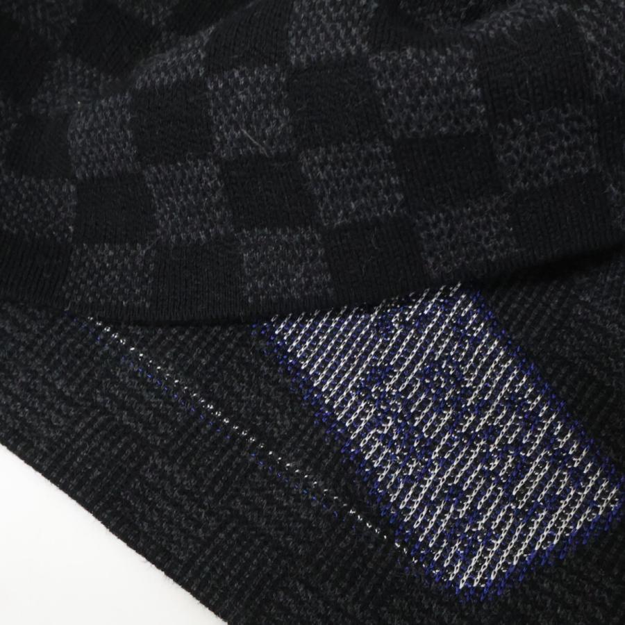 (Ｅ)　美品　ルイヴィトン　ダミエ　マサイ　チェック　長袖　ニット　XL 平野紫耀さん着用☆】ルイヴィトン ダミエウールクルーネック (Louis