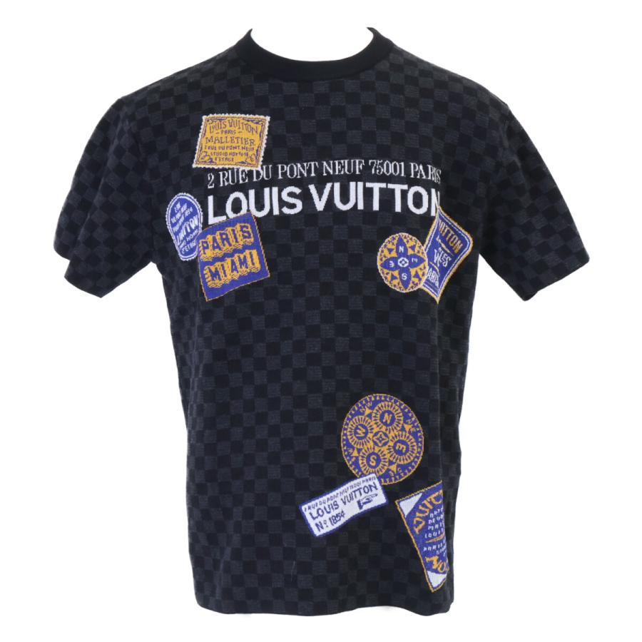 25SS LOUIS VUITTON グラフィック ダミエ ニット XLサイズ 新品同様/正規/25SS LOUIS VUITTON ルイヴィトン RM252MM UQH HTN10W