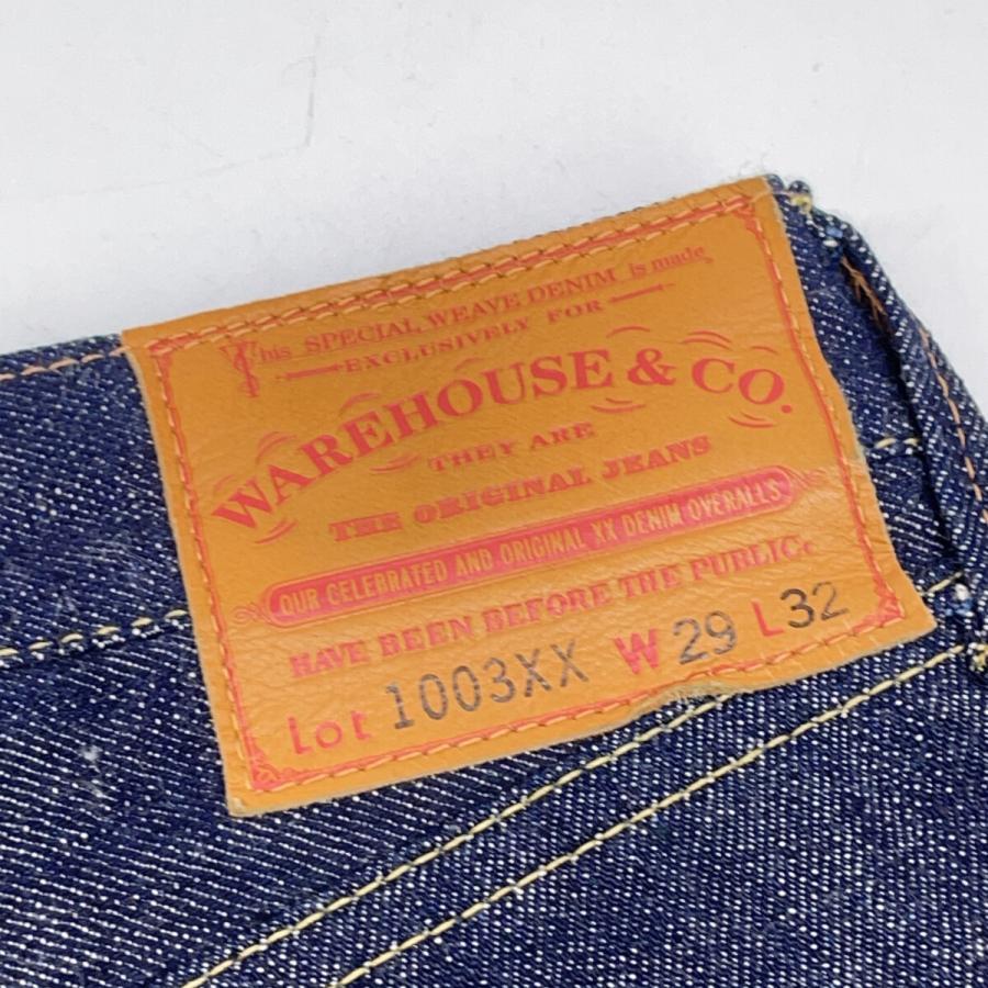 WAREHOUSE ウエアハウス 1003XX インディゴ 1942MODEL デニムパンツ インディゴ 29 ボトムス デニム メンズ 中古_3