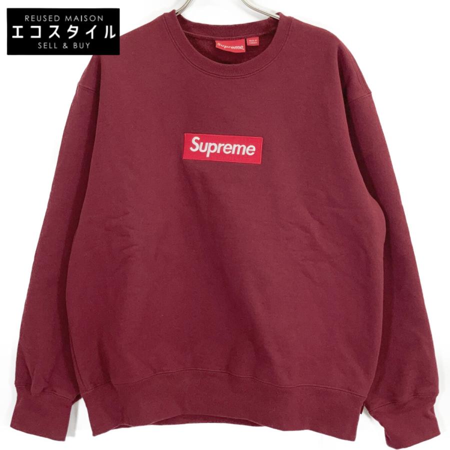 Supreme（シュプリーム） 22AW バーガンディ Box Logo Crewneck レッド 