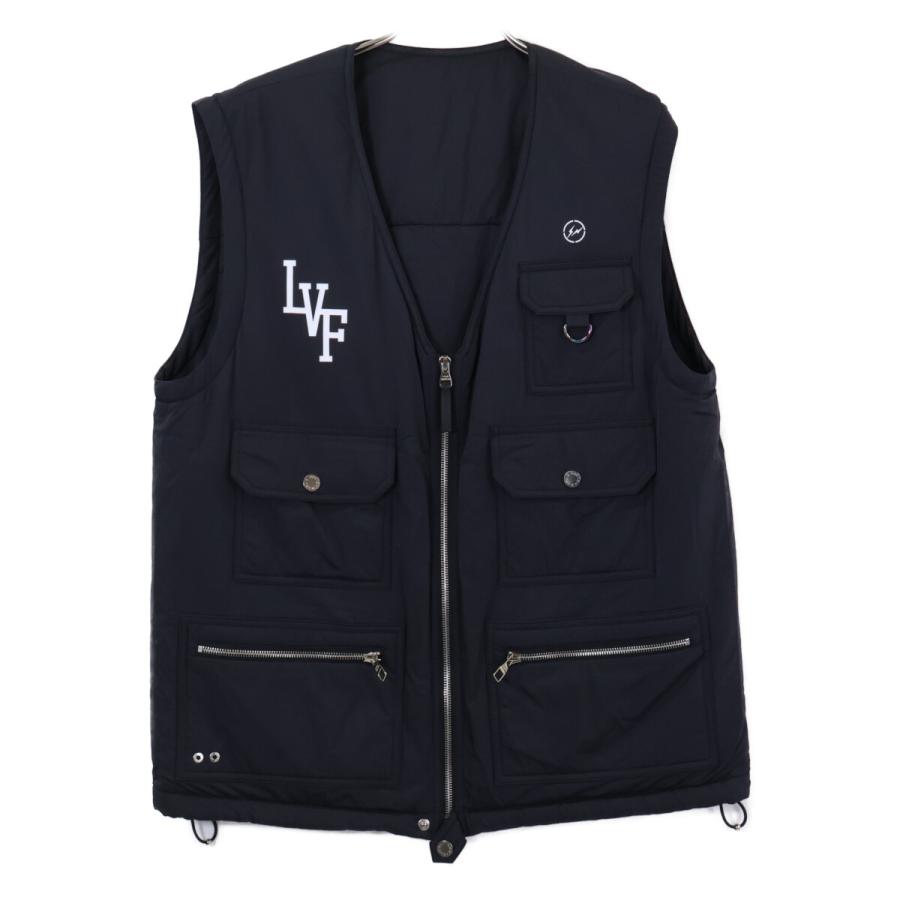 美品/国内正規 LOUIS VUITTON ルイヴィトン ｘFRAGMENT フラグメント HDG21WAHB ナイロン ジップアップ ベスト 54 メンズ