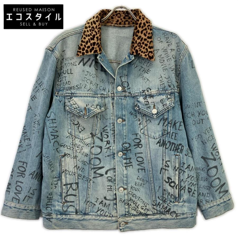 GUCCI（グッチ） 美品 452413 ハラコカラー ペイントデニムジャケット