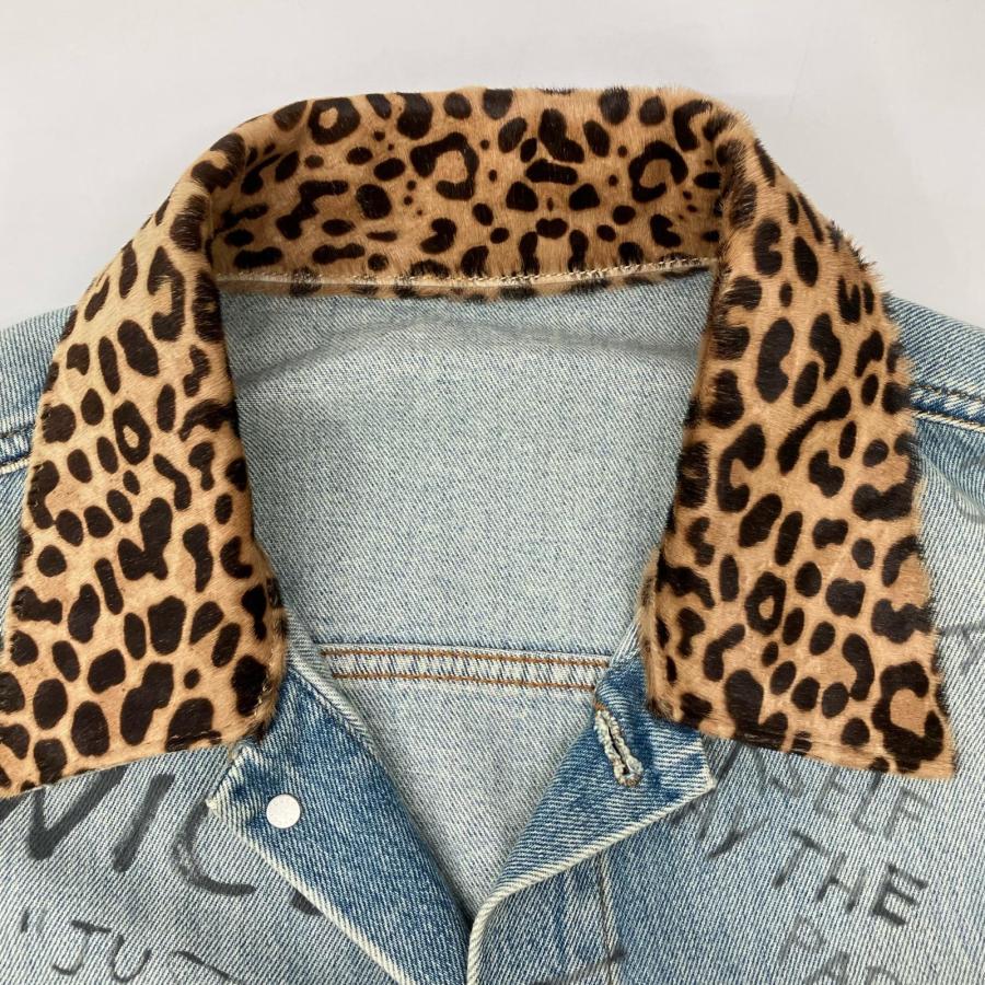 GUCCI（グッチ） 美品 452413 ハラコカラー ペイントデニムジャケット