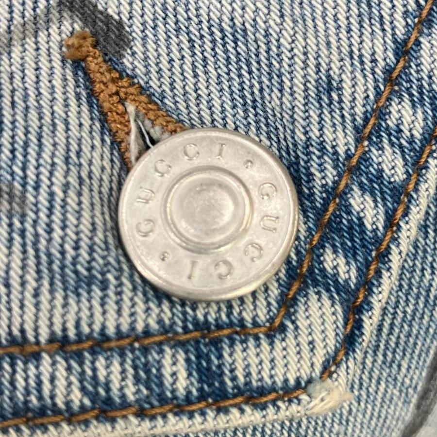 GUCCI（グッチ） 美品 452413 ハラコカラー ペイントデニムジャケット