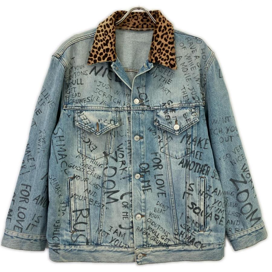 GUCCI（グッチ） 美品 452413 ハラコカラー ペイントデニムジャケット