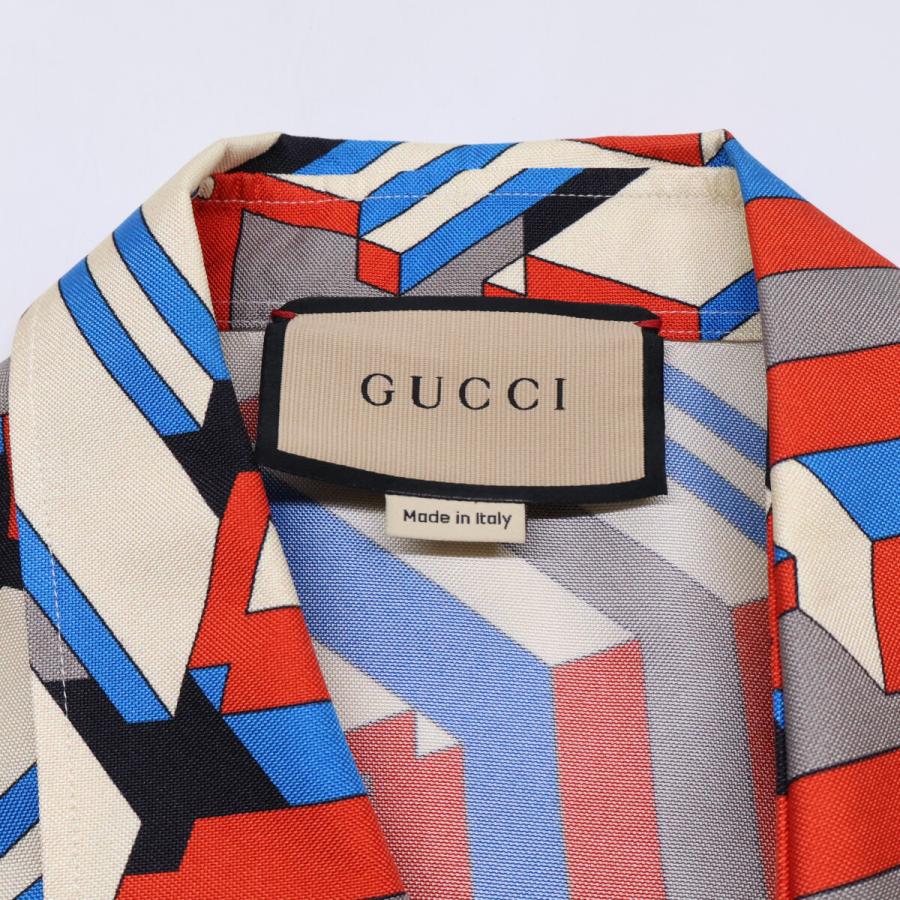 GUCCI（グッチ） 美品/国内正規 770290 ピクセルプリント シルク100