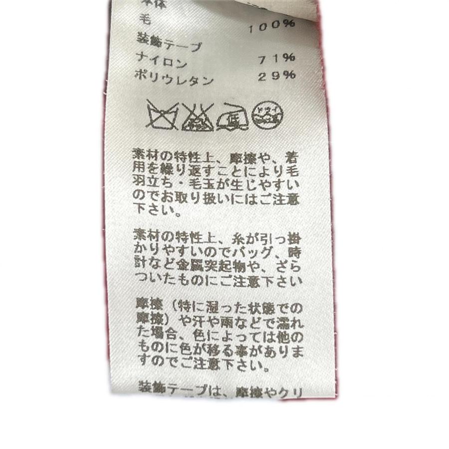 HERMES エルメス 赤 サイドジップ ニットセータ レッド トップス