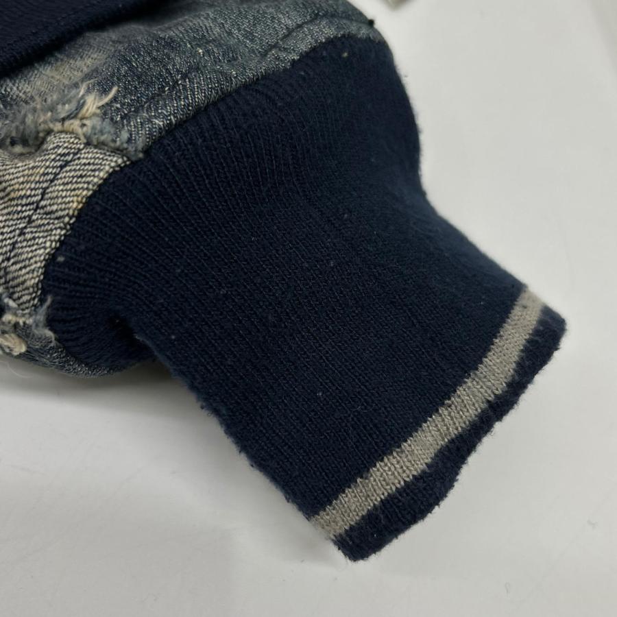DIESEL（ディーゼル） MA-1 ダメージ加工 デニム切り替えジャケット