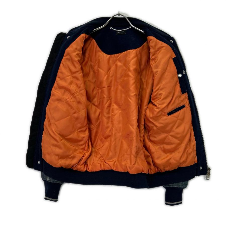 DIESEL（ディーゼル） MA-1 ダメージ加工 デニム切り替えジャケット