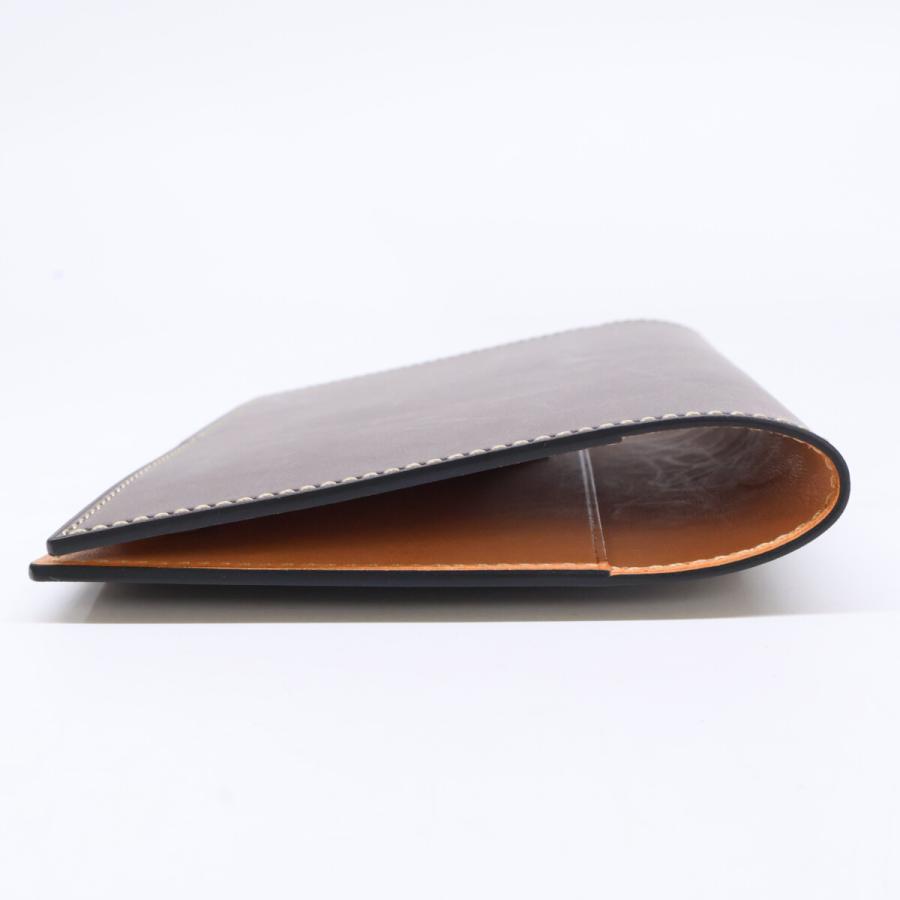 美品 MANSO 万双 m00000238 ブライドル手帳カバー A6 メンズ_2