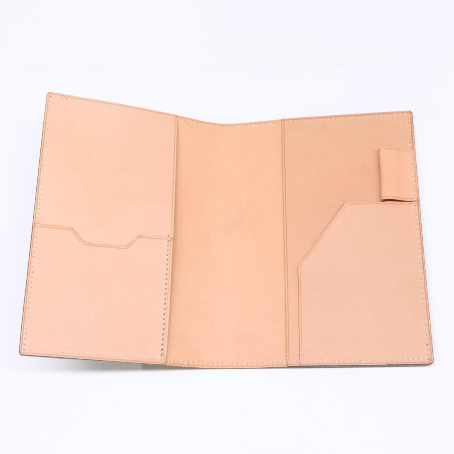 美品 MANSO 万双 m00000238 ブライドル手帳カバー A6 メンズ_7