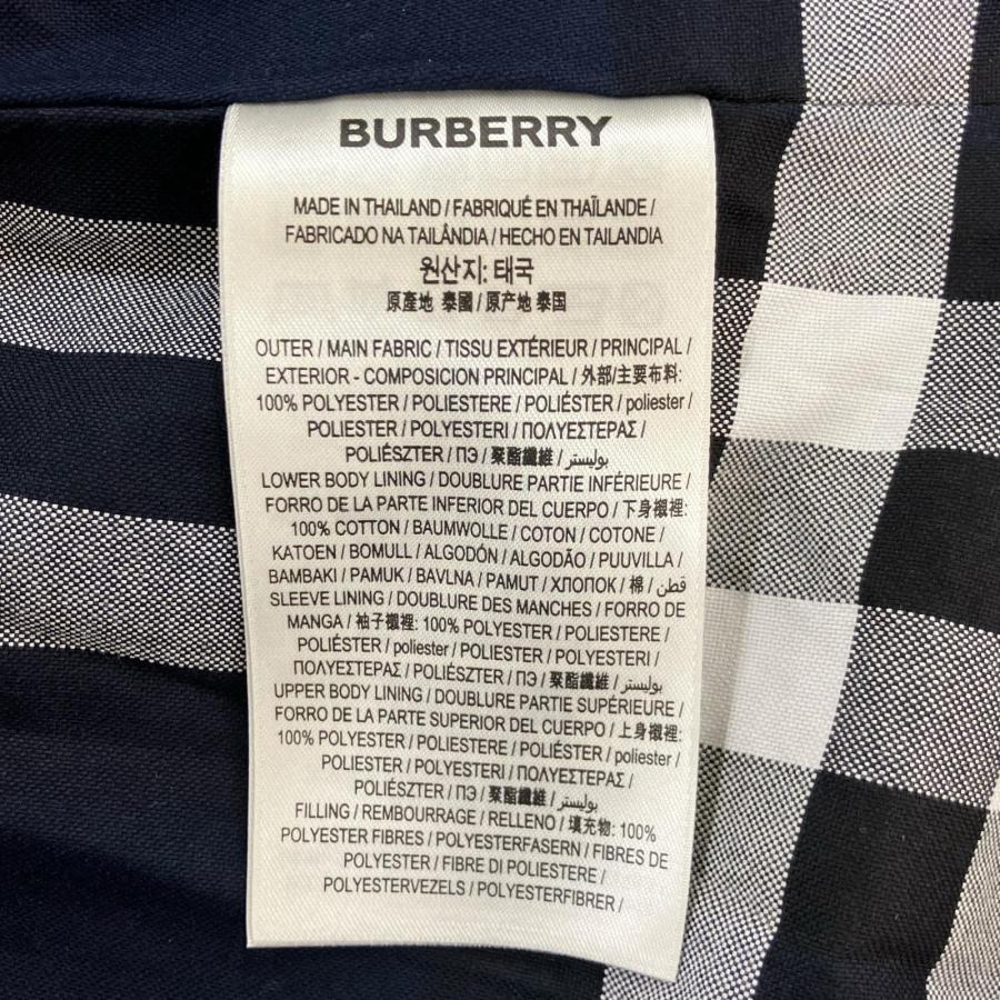 BURBERRY（バーバリー） ブラック 裏地チェック ナイロントレンチ
