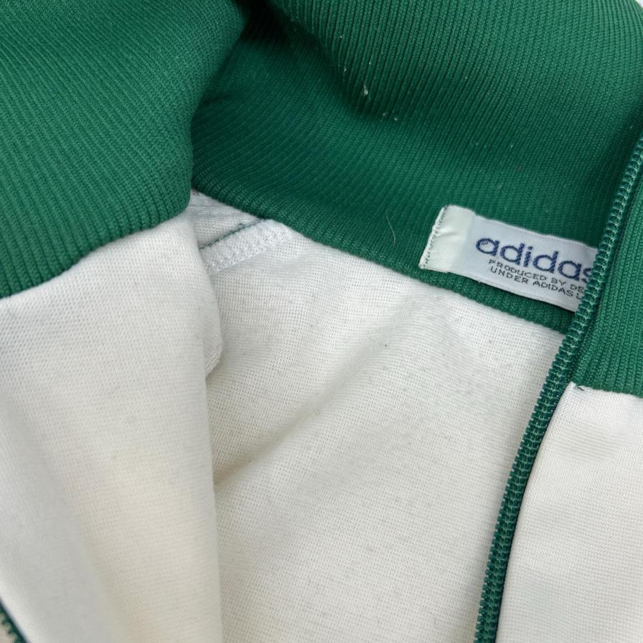 激レア adidas トラックジャケット デサント 白 緑 ホワイト グリーン adidas（アディダス） 70s デサント ホワイト トラックジャケット
