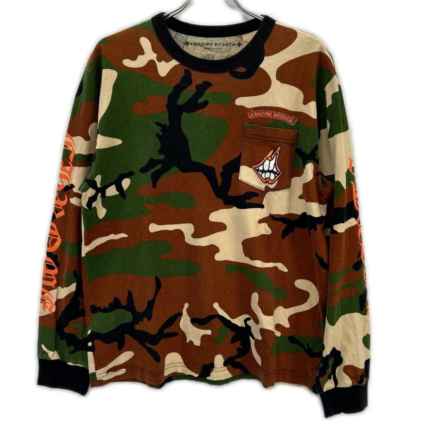 クロムハーツ　迷彩　ロンT Chrome Hearts クロムハーツ ×Matty Boy Caution L/S Tshirt Camo