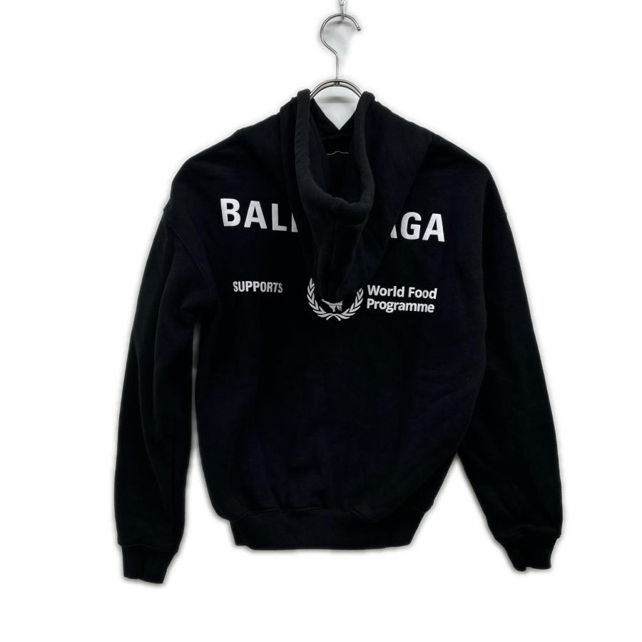 【クリーニング済】BALENCIAGA WFP パーカー ブラック Sサイズ BALENCIAGA（バレンシアガ） 20年製 612959 ブラック WFPロゴ