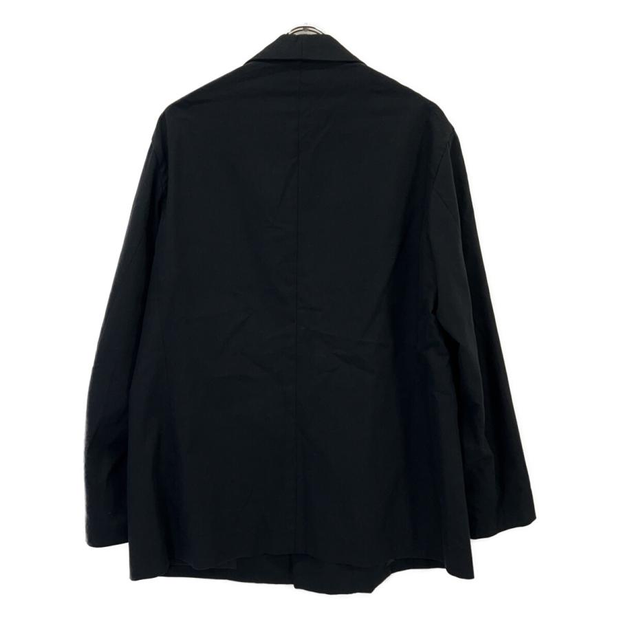 AURALEE オーラリー A21AJ01CW SUPER FINE WOOL COTTON TWILL ショールカラー ダブルジャケット 4 ブラック メンズの画像