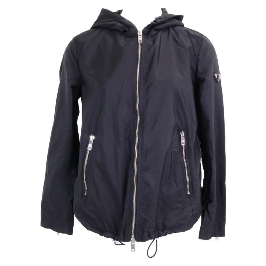 美品 PRADA プラダ パーカー ナイロン ブルゾン 29Q597 ジャンパー PRADA（プラダ） 国内正規/ 29Z597 トライアングルロゴ ジップアップ