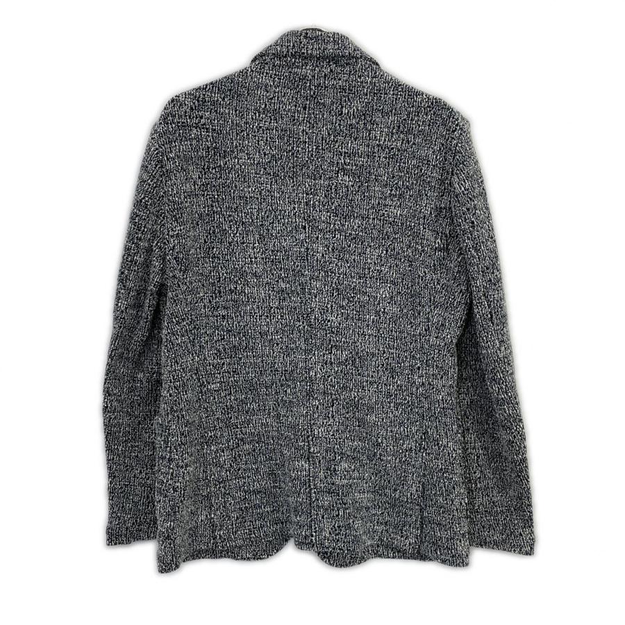 【美品】EPOCA UOMO エポカウォモ コットン ニットジャケット 48 EPOCA UOMO（エポカ ウォモ） M1E25-799-28 ホワイト×ブラック