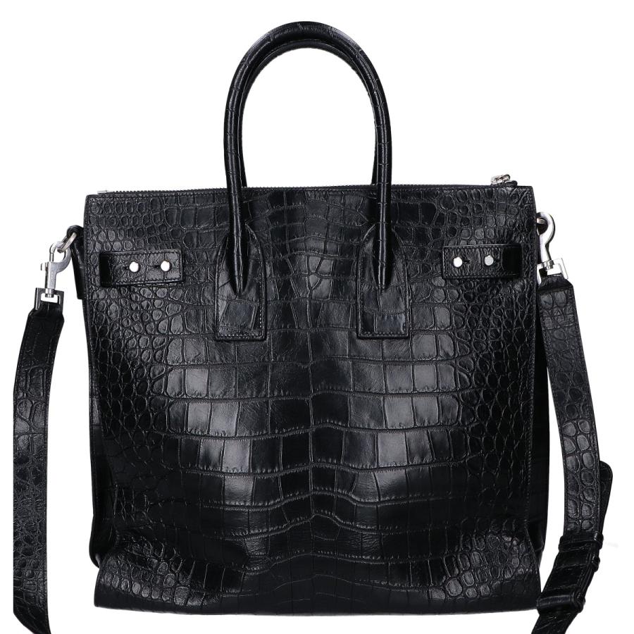 美品 SAINT LAURENT PARIS サンローランパリ 480583 ブラック クロコ