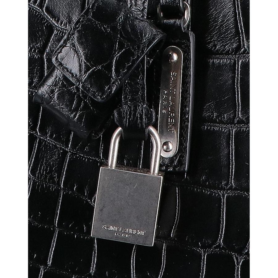 美品 SAINT LAURENT PARIS サンローランパリ 480583 ブラック クロコ