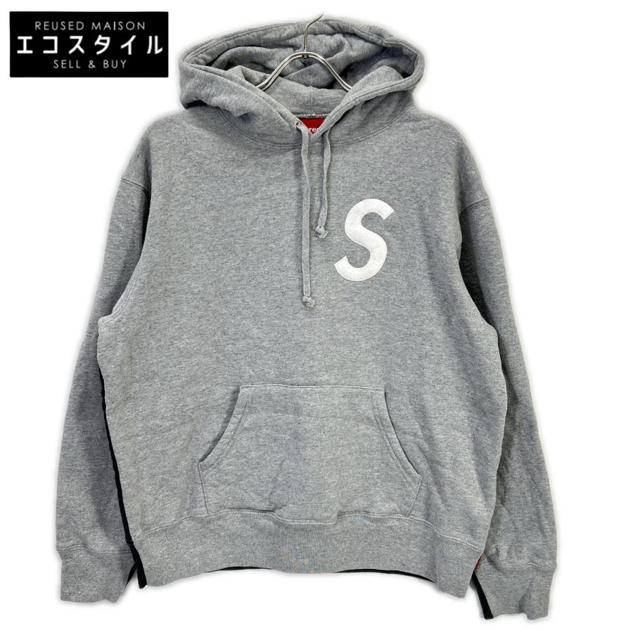 SUPREME 21AW S Logo Split Hooded パーカー Supreme（シュプリーム） 21AW グレー S Logo Split Hooded Sweatshirt