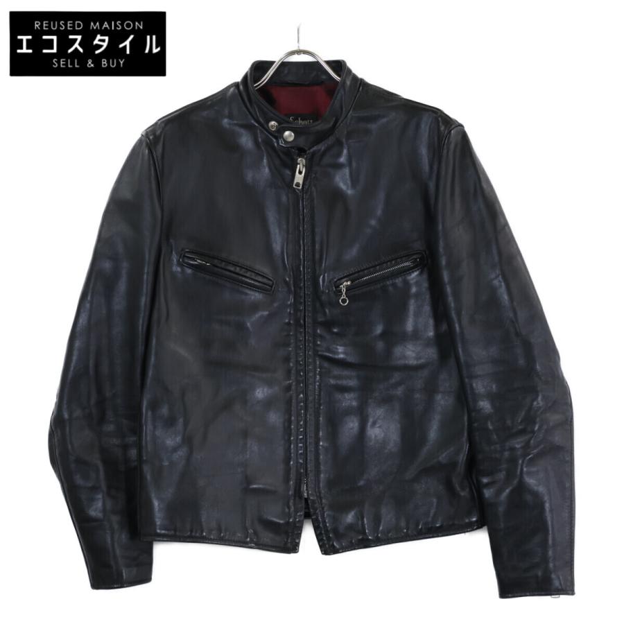 schott_シングルライダースジャケット 641XX(7009)ブラック40 Schott N.Y.C（ショット） 国内正規/ SCHOTT 7009 641XX シングル
