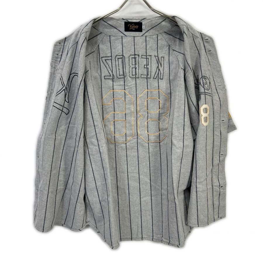 KEBOZ セットアップ　Gray Mサイズ KEBOZ ケボズ ×FREAKS STORE 213-1037 213-1434 BASEBALLL SHIRT
