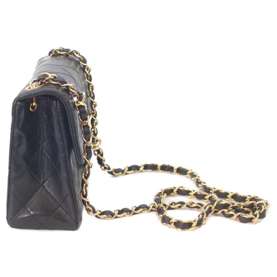 CHANEL(シャネル) ショルダーバッグ ミニマトラッセ A01115 黒 ゴールド金具 ラムスキン シャネル CHANEL ミニマトラッセ18 A01115 3番台 ブラック ゴールド