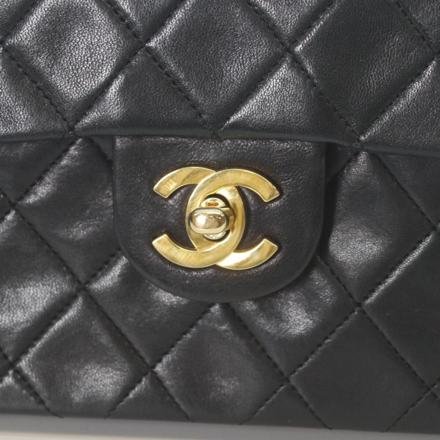 CHANEL(シャネル) ショルダーバッグ ミニマトラッセ A01115 黒 ゴールド金具 ラムスキン シャネル CHANEL ミニマトラッセ18 A01115 ブラック/ゴールド金具