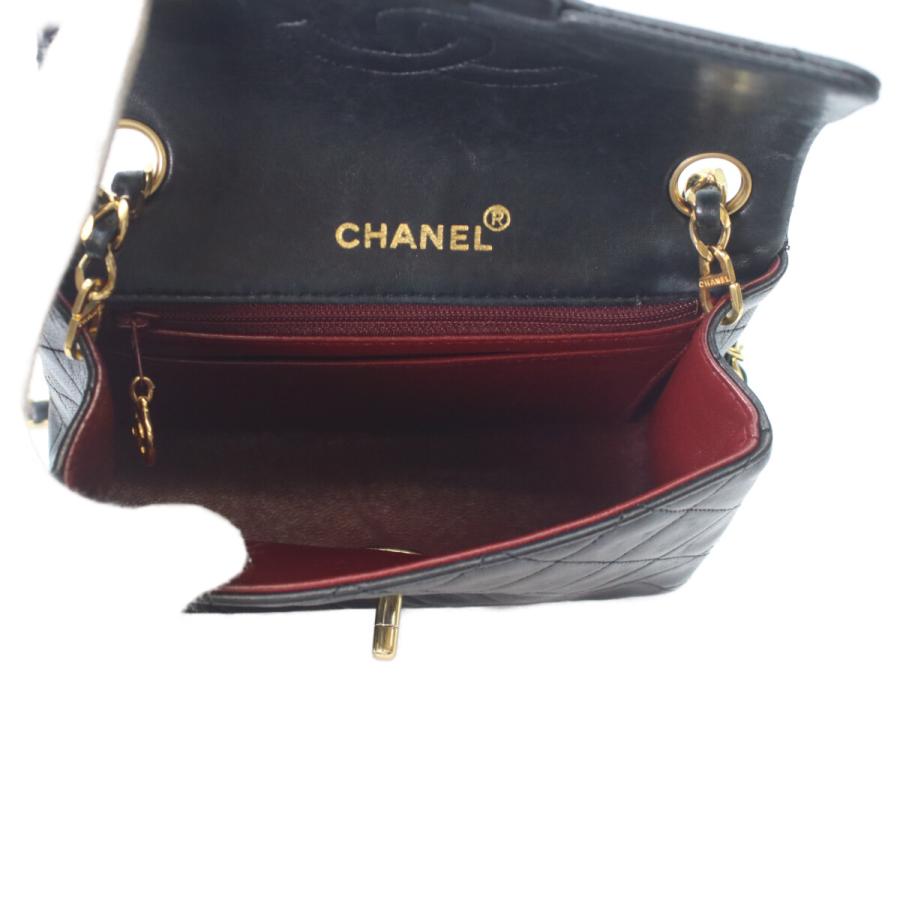 CHANEL(シャネル) ショルダーバッグ ミニマトラッセ A01115 黒 ゴールド金具 ラムスキン シャネル CHANEL ミニマトラッセ18 A01115 ブラック/ゴールド金具