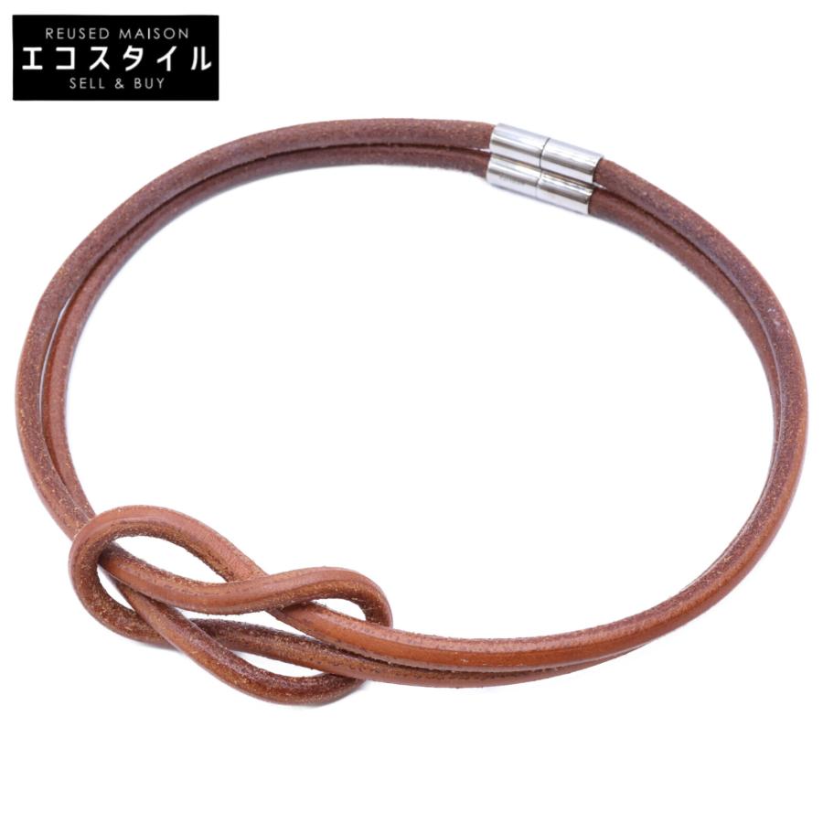 hermes レザー チョーカー　エルメス HERMES エルメス ヘラクリード レザー チョーカー レディース