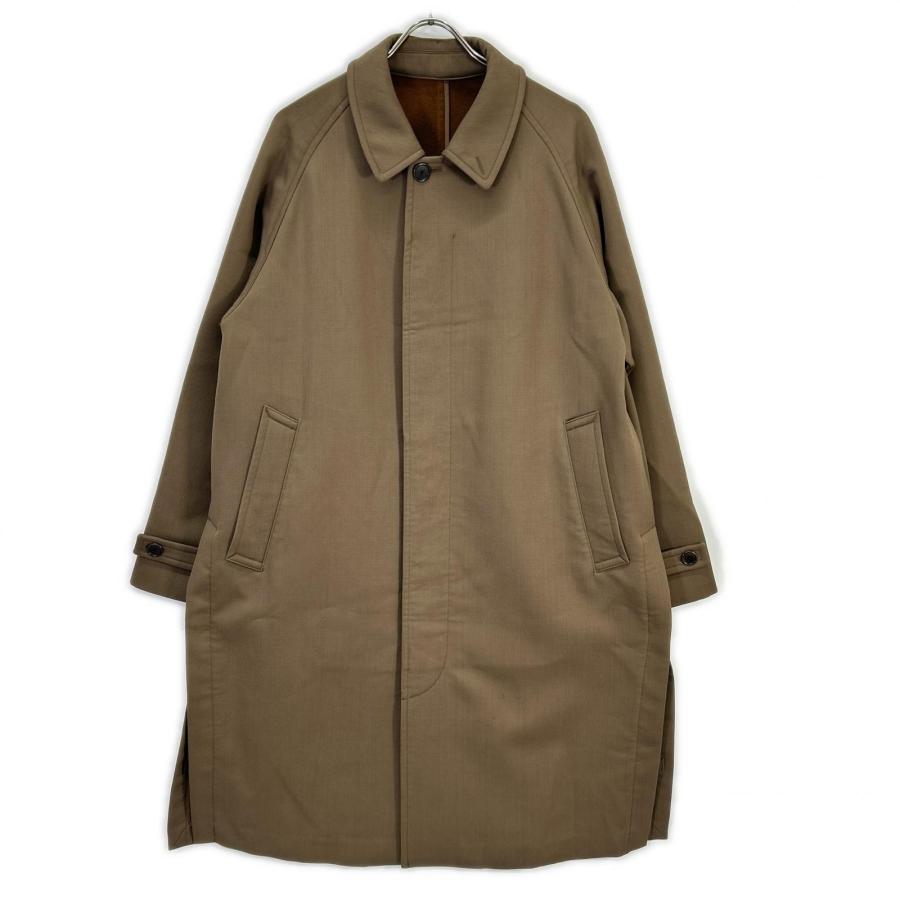 JOHN SMEDLEY ジョンスメドレー 20AW A2718FC 201 ブラウン カシミア ウール フーデッドロングコート バルマカーンコート ブラウン 2 コート ウール メンズ 中古の画像