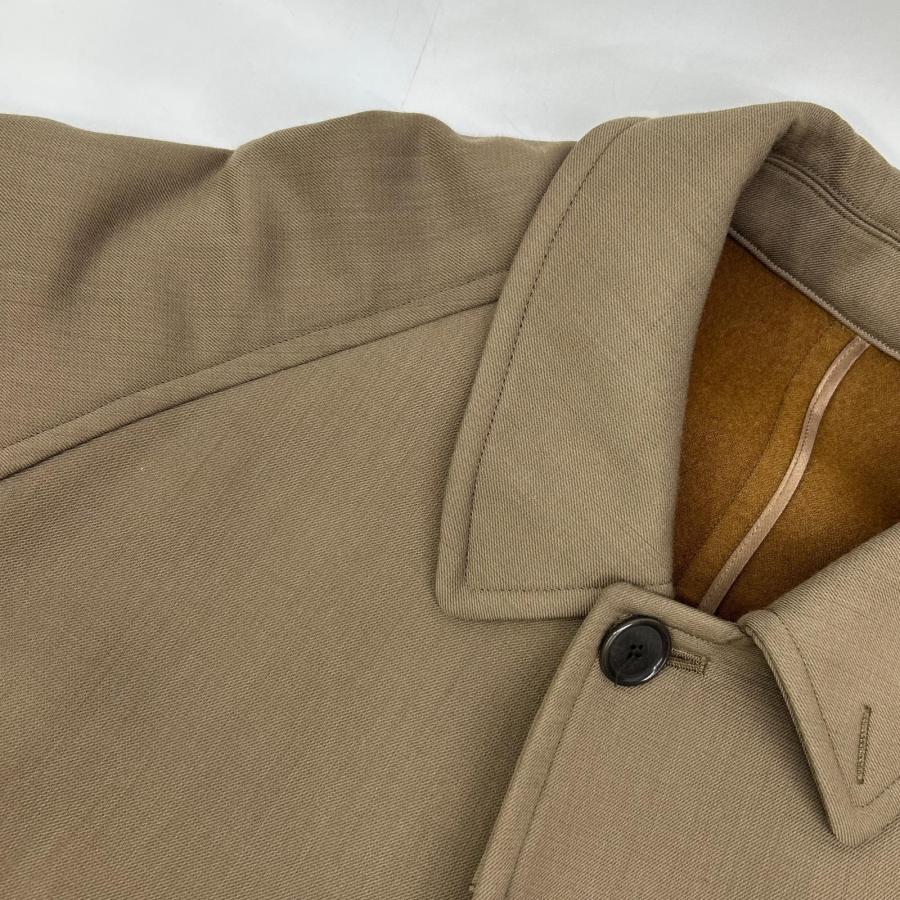 JOHN SMEDLEY ジョンスメドレー 20AW A2718FC 201 ブラウン カシミア ウール フーデッドロングコート バルマカーンコート ブラウン 2 コート ウール メンズ 中古の画像