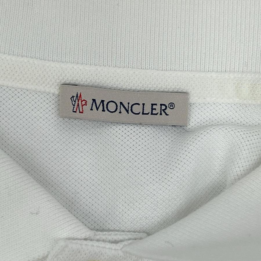 MONCLER（モンクレール） 19年 ホワイト コットン ポロシャツ S メンズ