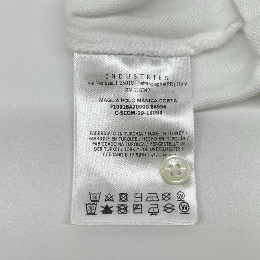 MONCLER（モンクレール） 19年 ホワイト コットン ポロシャツ S メンズ