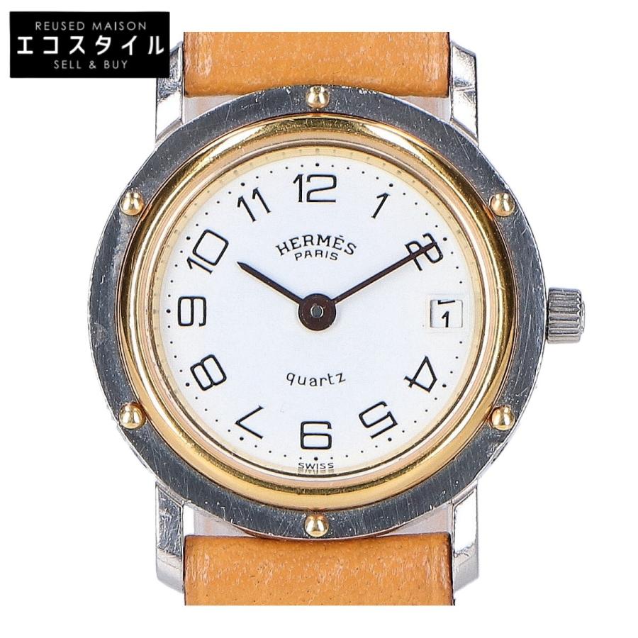 HERMES エルメス クリッパーデイト クォーツ 腕時計 レディース