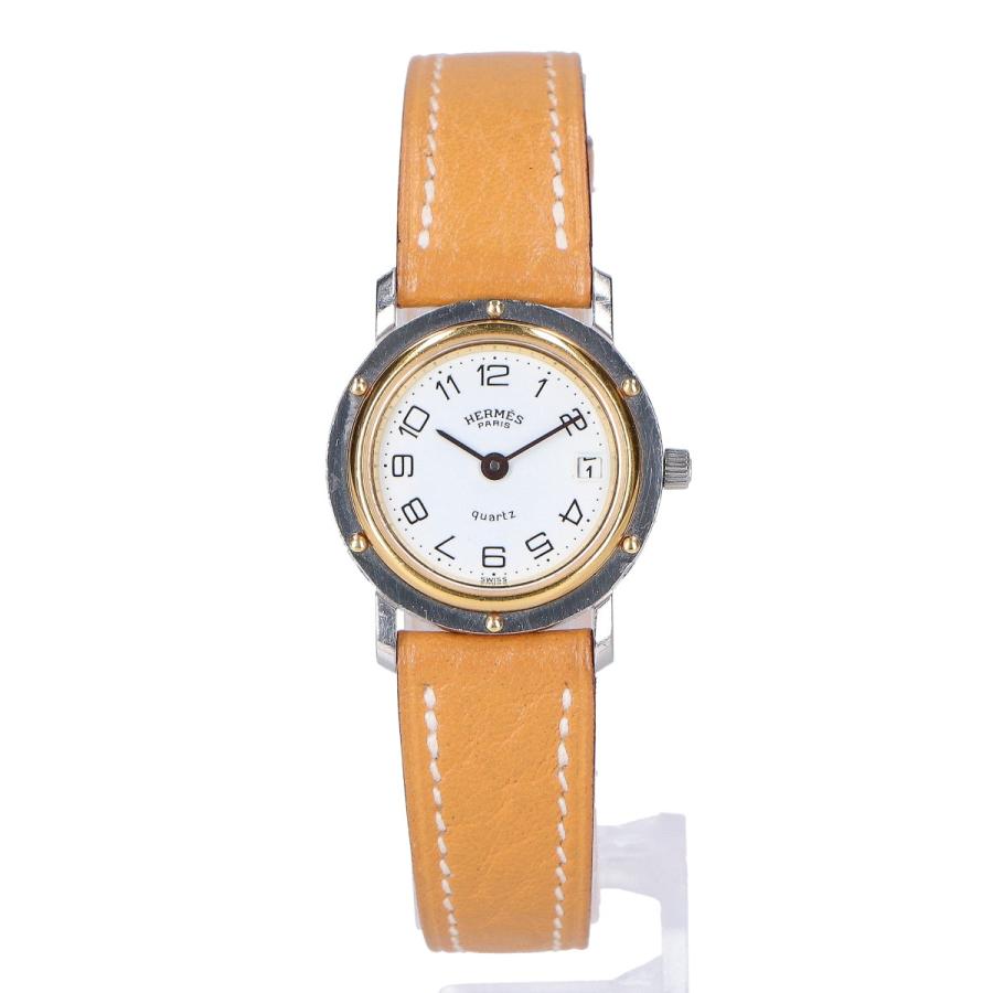 HERMES エルメス クリッパーデイト クォーツ 腕時計 レディース