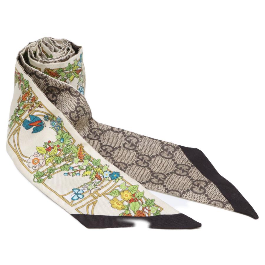 GUCCI グッチ フローラル シルク スカーフ【美品】 GUCCI（グッチ） GGフローラ シルク スカーフ レディース : ブランド