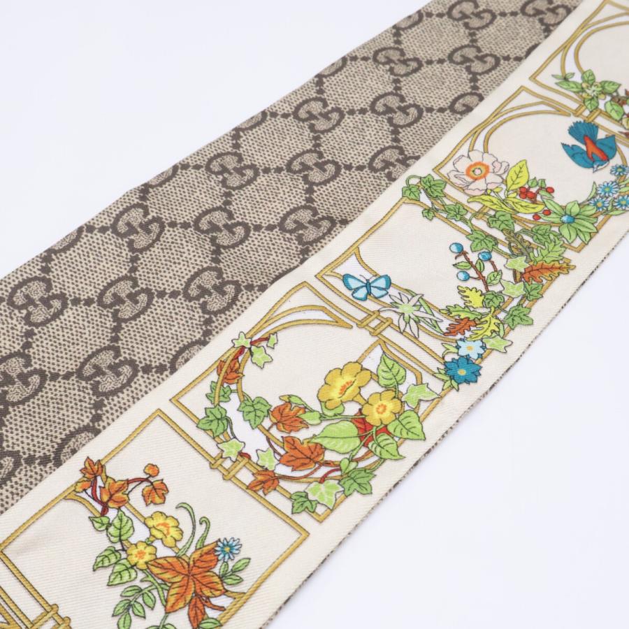 GUCCI（グッチ） GGフローラ シルク スカーフ レディース : ブランド
