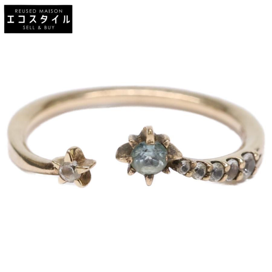 STAR JEWELRY スタージュエリー K10 トパーズ スター リング 指輪 
