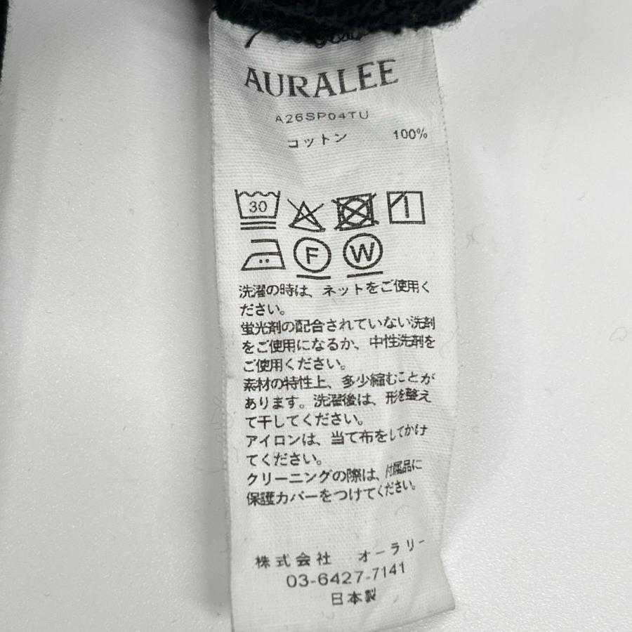 AURALEE オーラリー SMOOTH SOFT BD SWEAT PANTS PALE MINT A26SP04TU ブラック 3 ボトムス コットン メンズ 中古の画像