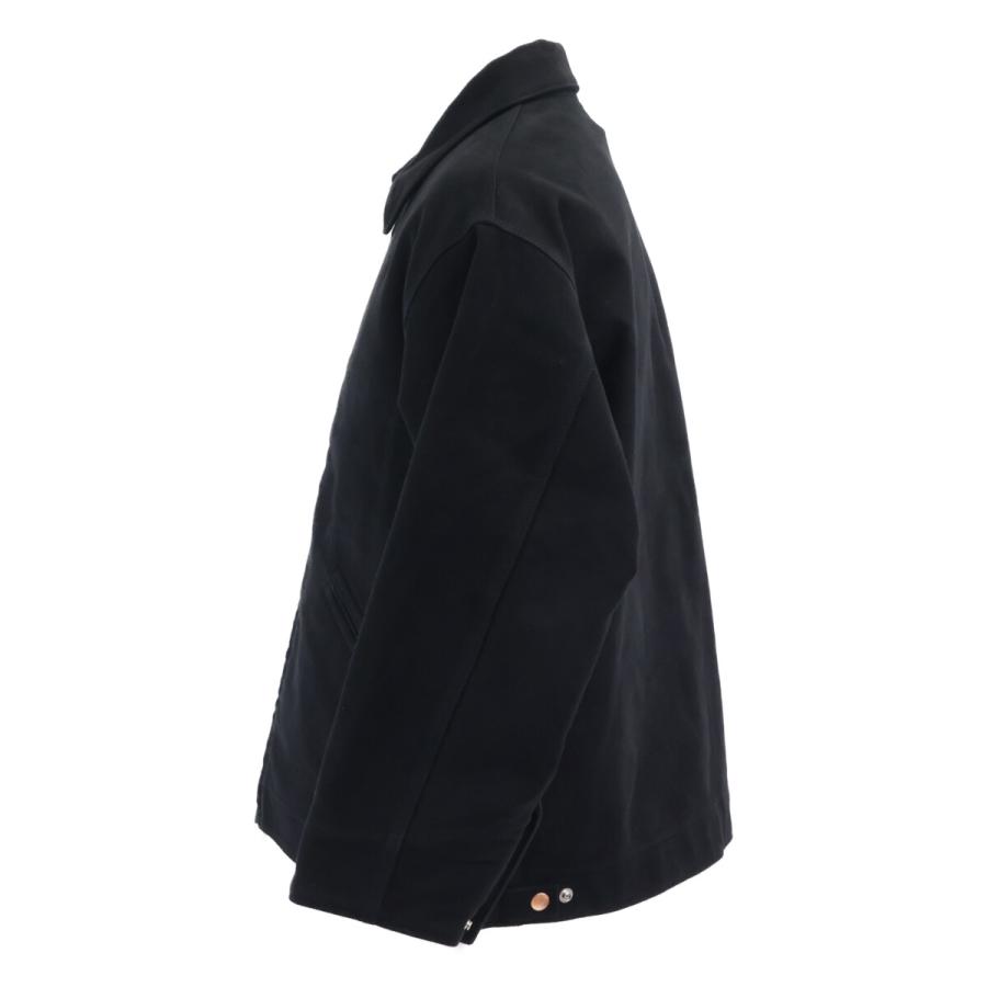 /24AW COMOLI コモリ A03-01008 モールスキン ジップアップ ショート ジャケット 2 ブラック メンズの画像