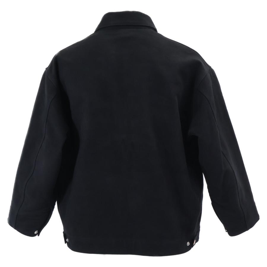 /24AW COMOLI コモリ A03-01008 モールスキン ジップアップ ショート ジャケット 2 ブラック メンズの画像