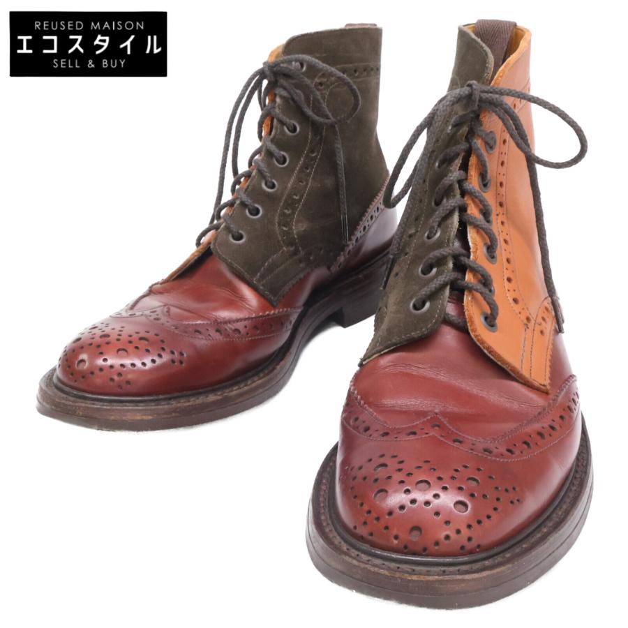 Tricker's トリッカーズ M2508 マルチトーン ウイングチップ ブローグ ブーツ カントリーブーツ 71/2 Tricker's（トリッカーズ） M2508 マルチトーン ウイングチップ