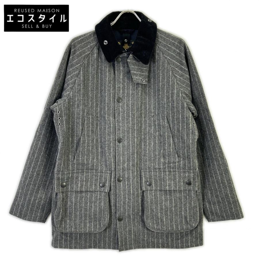 Barbour バブアー 1502182 15AW グレー ウール ストライプ ビデイルSL 