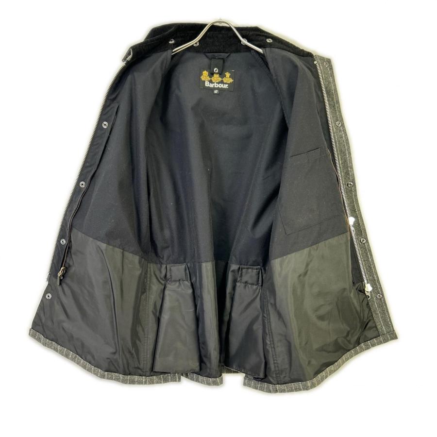 Barbour バブアー 1502182 15AW グレー ウール ストライプ ビデイルSL