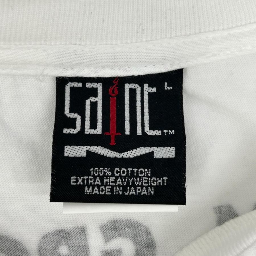 SAINT MICHAEL セントマイケル SM-A23-0000-C34 The Kid Laroi L/S TEE ロンT ホワイト L トップス コットン メンズ 中古の画像