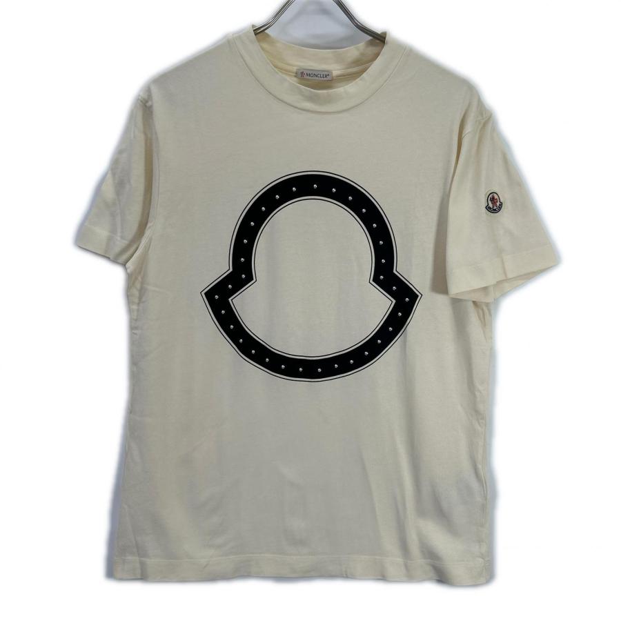 MONCLER（モンクレール） 21年製 アイボリー スタッズTシャツ 