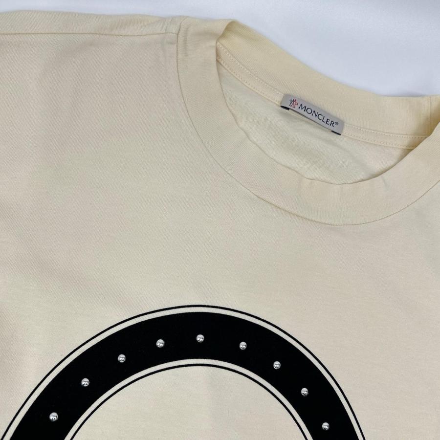 MONCLER（モンクレール） 21年製 アイボリー スタッズTシャツ 