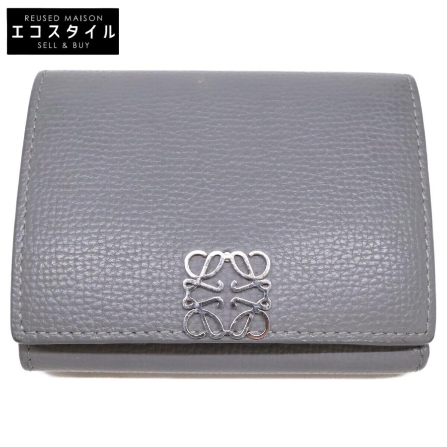 LOEWE アナグラム トライフォールド ウォレット 使用済み LOEWE（ロエベ） アナグラム トライフォールド ウォレット レディース